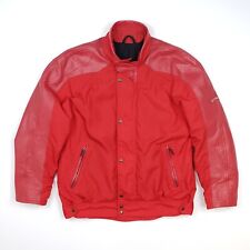 Belstaff Vintage Motorcycle Jacket XL 56 58 Men Leather Trim Red Immaculate