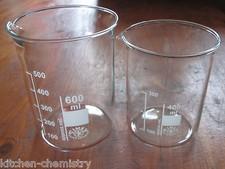 400ml & 600ml Glass Beaker Set