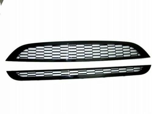 Polished black front mesh - front,