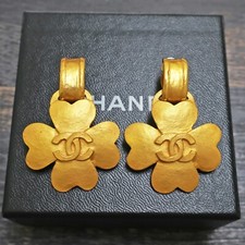 CHANEL Gold Plated CC Logos