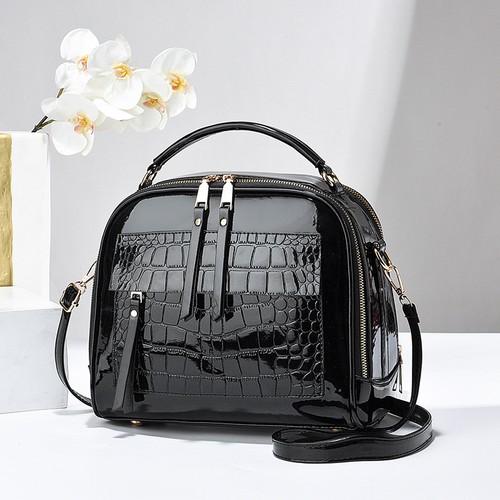 Women patent leather croc - patent,