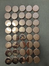 Compact Handbag Mirror in velvet pouches job lot of 40 - various engravings.