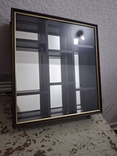 Retro Vintage Curio Wooden Glass Mirrored Display Cabinet Free P&P