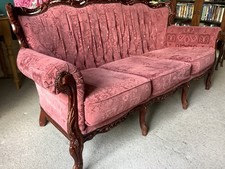 Vintage French sofa and 2 chairs