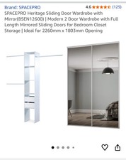 Spacepro White Framed Mirror