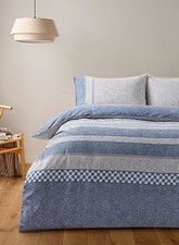 Blue Dots Geometric Stripe