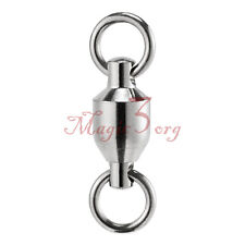 20/40 Lots Stainless Steel Ball Bearing Swivels Sea Fishing Connector #0-#10 