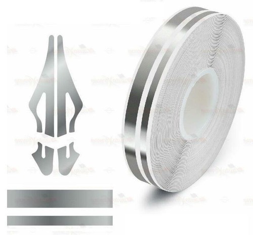 Twin 4mm 2mm chrome silver - 4mm/2mm,
