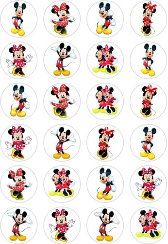 Mickey and minnie mouse - and,