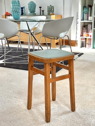 Vintage mid century beech wood - mid,