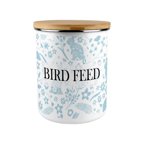Blue rabbits bird feed storage - bird,