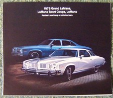 PONTIAC LE MANS Grand Sport Coupe LF USA Car Sales Brochure 1975