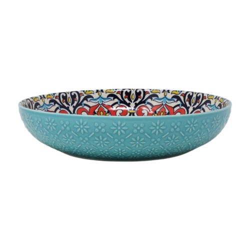 Pasta bowl 30cm teal - bowl, blue