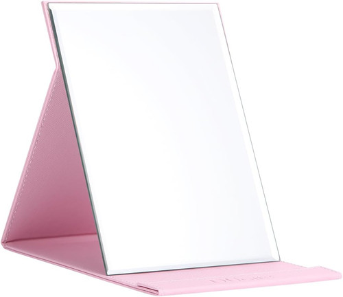 Leather craft makeup mirror - craft,
