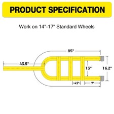 2Pc Tow Dolly Basket Straps