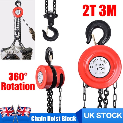 Chain hoist block and - chain, 2