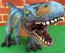 Large T-Rex Dinosaur Soft Rubber Toy 23" Long Tyrannosaurus Rex Christmas idea