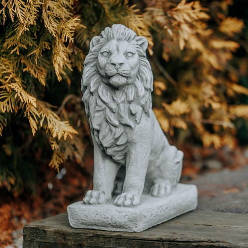 Lion left stone - left, h.34cm