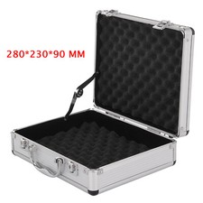Aluminium pistol gun case - aluminium,