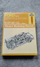 Ford Zephyr & Zodiac MK4 (1966-1972) Haynes Workshop Manual V4 V6 2.0 2.5 3.0