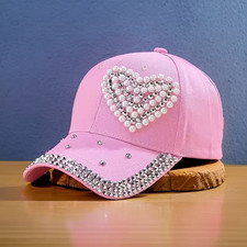 Womens Rhinestone Heart