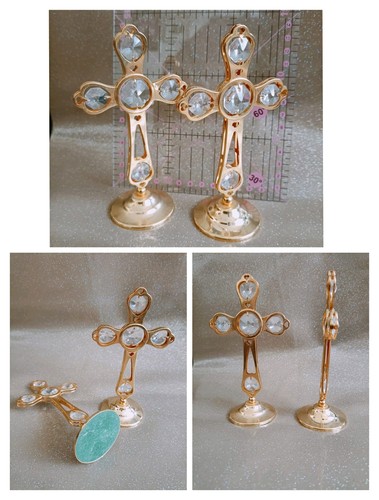 Gold plated crossess with - gold,
