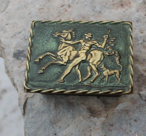 Old bronze box max verrier - bronze,