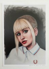 Skinhead Girl in White-