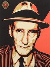 Shepard Fairey - "William Burroughs 100 years" 2014, Like Banksy, Dolk,  (04202)