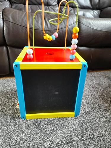 Kids wooden activity cube - activity,