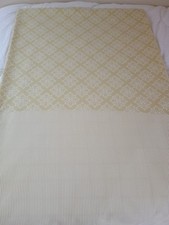 Kirstie Allsopp King Size  Duvet Cover Only - polycotton -  lemon green on white