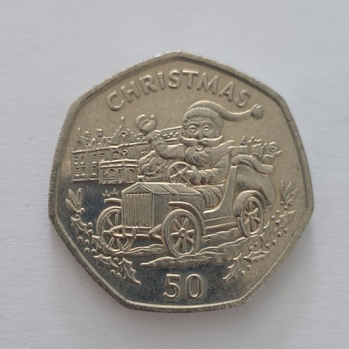 1993 gibraltar 50p christmas - 50p,