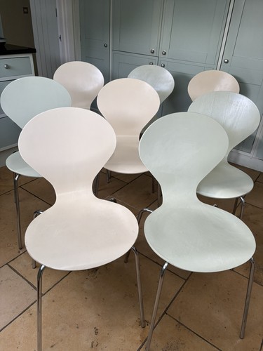 Danish dining canteen chairs - danish, 8