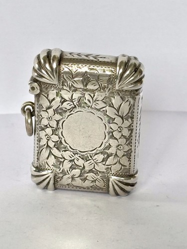 Antique victorian silver vesta - antique,