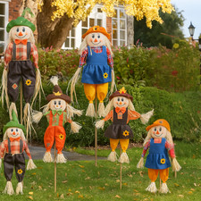 Autumn garden scarecrow - garden,