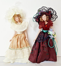 Pair Of Dolls House Victorian