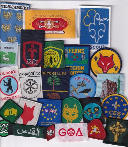 Boy scout overseas badges - boy,