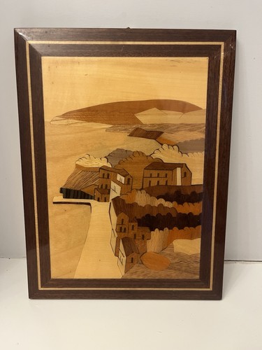 Italian vintage inlaid wood - inlaid,