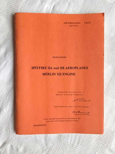 Pilot notes spitfire - spitfire, mk