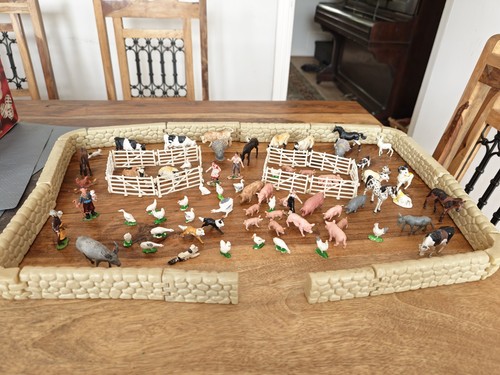 Vintage plastic farm - vintage,