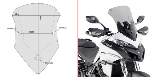 D7406s givi smoke windscreen - d7406s,