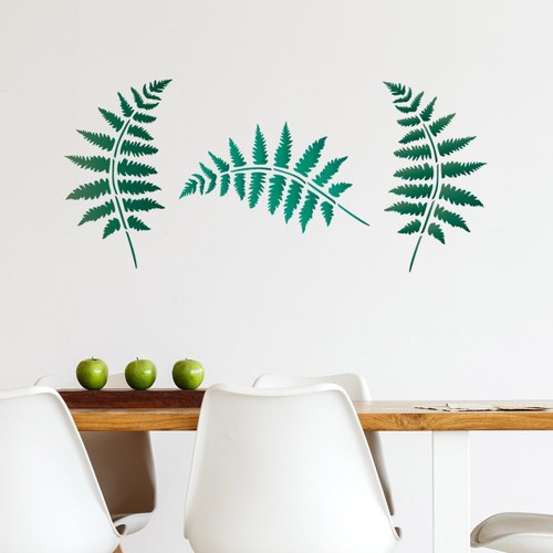 Fern stencil large - stencil,