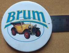 Vintage Pin Badge Brum Car TV