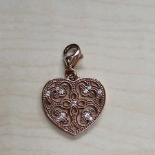 Thomas Sabo Rose Gold Plated Sterling Silver Heart Charm