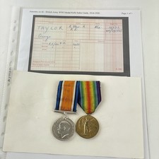 WW1 Medal Pair 16732 Private