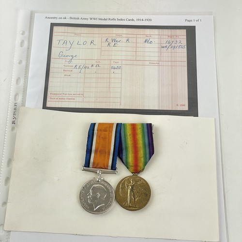 Ww1 medal pair 16732 private - medal,