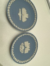 2no Wedgewood Blue Jasperware