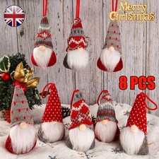 8 Pcs Christmas Gnomes Hanging