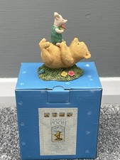 Classic Pooh - Piglet Sitting On Pooh Figurine A8588 Winnie The Pooh