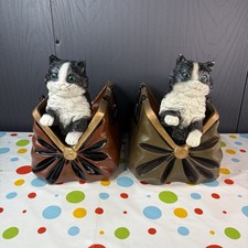 Vintage Cat in Handbag Resin